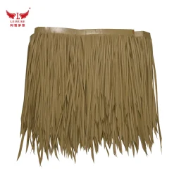 Light yellow LEISURE THATCH private villa simulation thatched roll public building simulation thatched roll, private house decoration simulation thatched roll