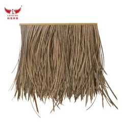 Dark curry color LEISURE THATCH resort simulation thatched cottage, theme park simulation thatched cottage