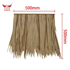 Alternative view of Brown brown LEISURE THATCH landscape thatched roof, seaside building simulation thatched