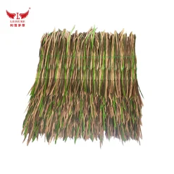 Brown green LEISURE THATCH outdoor restaurant, ancient building restoration, leisure area simulation thatched