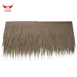 khaki LEISURE THATCH seaside restaurant, ancient temple restoration, entertainment area simulation thatched