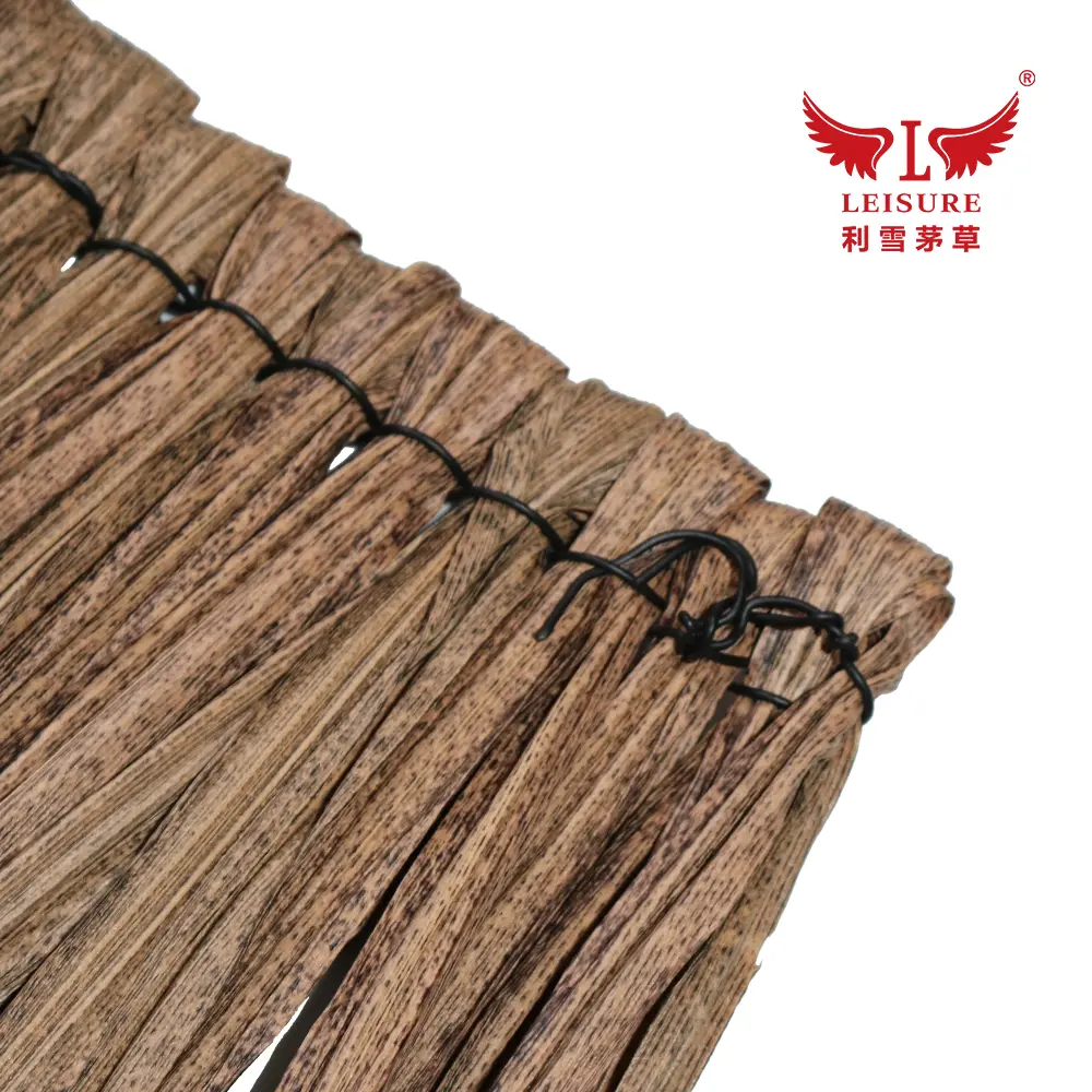 Deep curry color LEISURE THATCH outdoor restaurant simulation thatched, ancient building repair simulation thatched, leisure area simulation thatched - Image 5