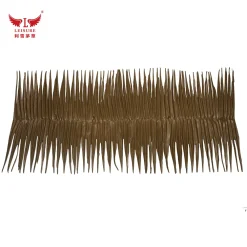 Palm brown LEISURE THATCH Resort, Zoo Thatched Cottage, Tropical Thatched Cottage Palm Leaf Ridge Decorative