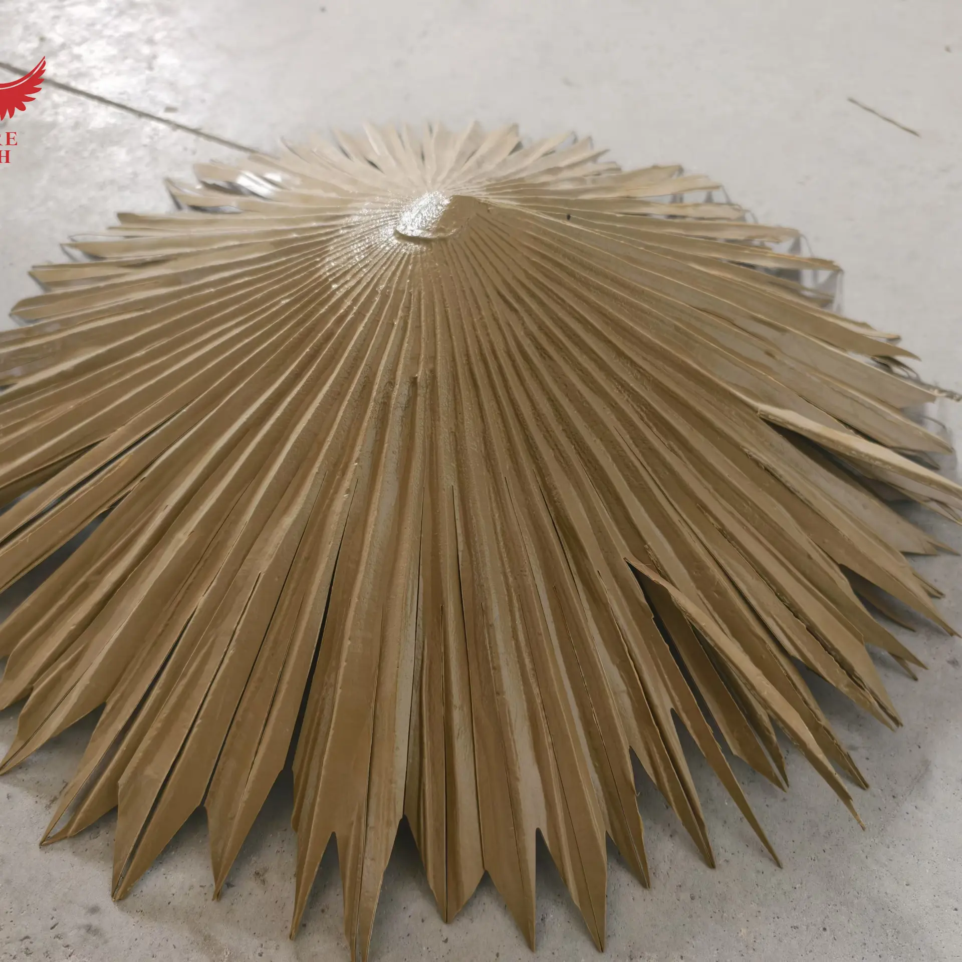 brown brown LEISURE THATCH resort, public building simulation round palm leaves, courtyard house round palm leaves - Image 4