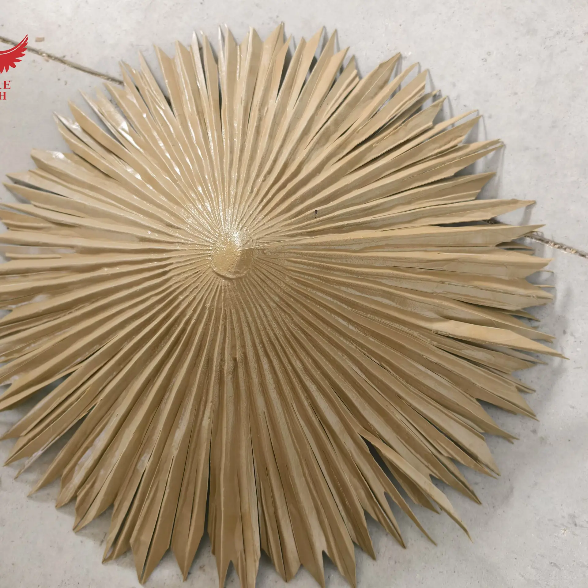 brown brown LEISURE THATCH resort, public building simulation round palm leaves, courtyard house round palm leaves - Image 3