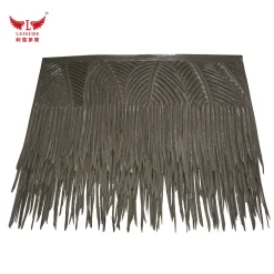 Taupe LEISURE THATCH resort grass house, zoo grass shed, tropical style grass house