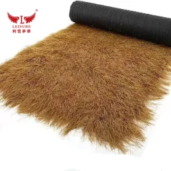 dark yellow LEISURE THATCH resort grass lawn, zoo grass lawn, tropical style thatched cottage decorative