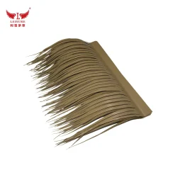 Alternative view of Light yellow LEISURE THATCH aluminum thatched umbrella, aluminum thatched cottage of special homestay, aluminum thatched decoration of public buildings manufacturer