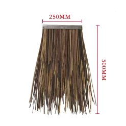 Alternative view of Yellow brown brown brown LEISURE THATCH garden landscape thatched cottage, theme park thatched cottage, original ecological thatched cottage