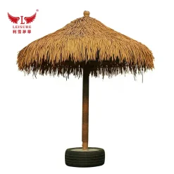 Yellow LEISURE THATCH resort, public building simulation simulation thatched umbrella, courtyard simulation thatched umbrella manufacturer