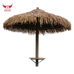 Tea yellow LEISURE THATCH resort, public building simulation thatched umbrella, courtyard simulation thatched umbrella