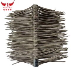 Leisure Synthetic Thatch Roof Ridge Tiles - Realistic Ridge Thatch for Tropical Roofing & Architectural Accents